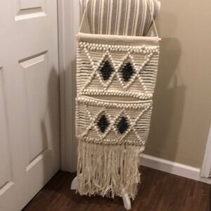 NWT Namaste Handcrafted Wall Art Hanging With Pocket